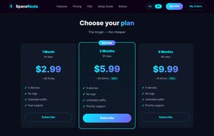SpaceRouts VPN screenshot 1
