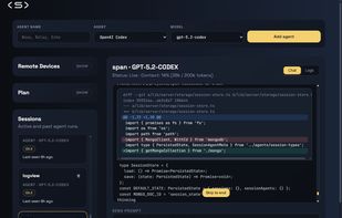 a view of the span workspace