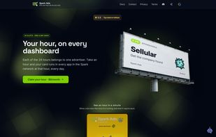 SparkAds: buy one hour of the day across a network of SaaS dashboards