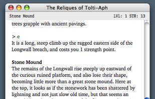 Spatterlight screenshot 1