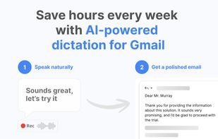 AI-powered Dictation for Gmail