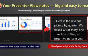 Tiny Presenter View notes — now big and easy to read