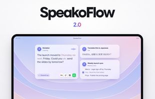 SpeakoFlow 2.0: dictation, quick asks and meeting notes in one app
