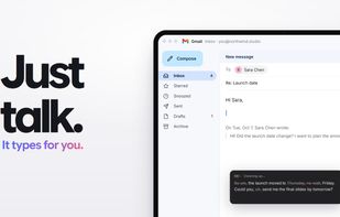 Hold a key and talk. SpeakoFlow types into any app and cleans up as it goes
