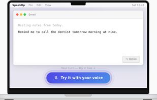 SpeakUp - Dictation screenshot 1