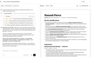 Specific Resume screenshot 1