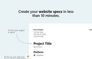 Specs Template screenshot 1