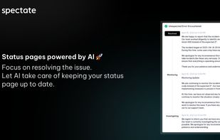Status pages powered by AI.