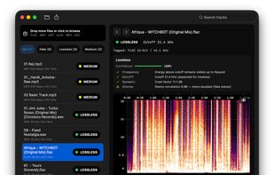 Lossless audio detection