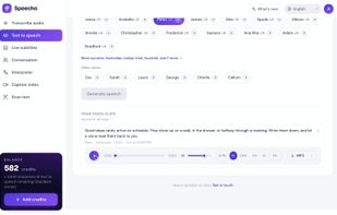 Text to speech: pick a voice and download the MP3
