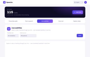 Live subtitles