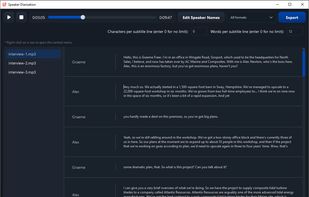 Automatic speaker diarization