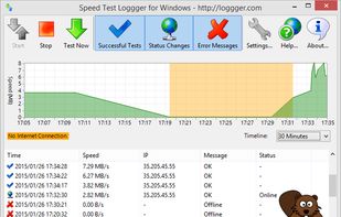 Speed Test Loggger screenshot 1