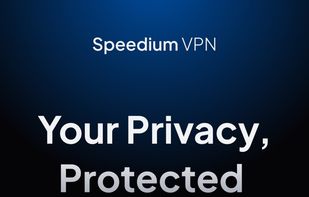 Home screen — connected with real-time speed check