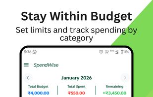 SpendWise - Expense & Budget screenshot 3