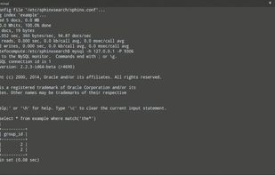 Sphinx (search engine) screenshot 1