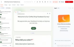 Refine questions, design and logic by asking