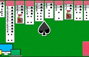 Spider Solitaire 444 screenshot 1