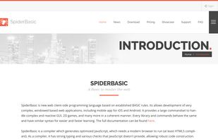 SpiderBasic website