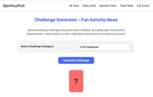 Challenge Generator - Fun Activity Ideas
