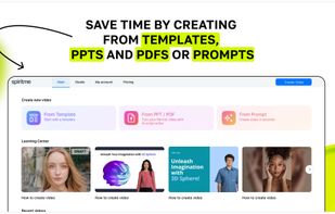 Creating videos from templates, PPTs and PDFs