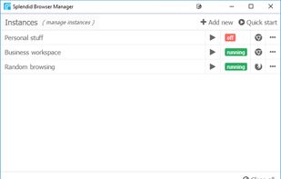 Splendid Browser Manager screenshot 1