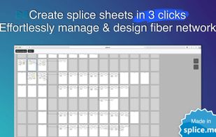A 'bed-sheet' view of all your network and all your fiber splice diagrams
