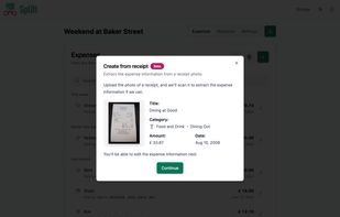 Automatic receipt scanning