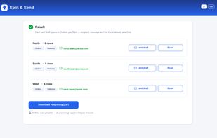 Split & Send screenshot 1