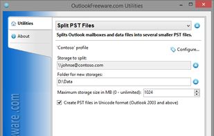 Split PST Files screenshot 1