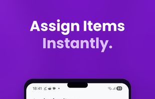 Tap to assign specific items to different friends so everyone only pays for exactly what they ordered.