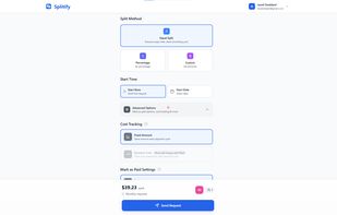 Easily split a bill, schedule when to send, toggle bill tracking to automatically adjust the splits if the bill changes in the future and more.