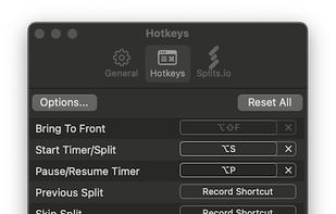 hotkey settings screen