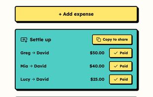 See an overview of who owes who
