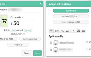 Splitwise screenshot 2