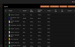 Spoolman screenshot 1