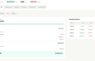 Real P&L and accounting — profit calculated with actual eBay fees
