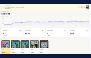Personal collection tracker — live value and trend over time