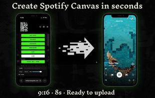 Spotify Canva Generator phone preview