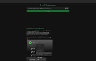 Copy and paste the spotify URL and press download.