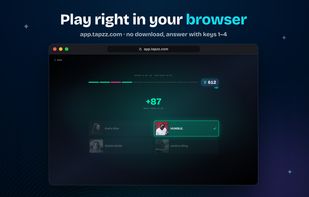 Solo quiz in the browser (app.tapzz.com)
