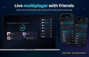 Live multiplayer room with ranking, on web, iOS and Android