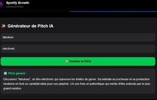 Pitch générateur
