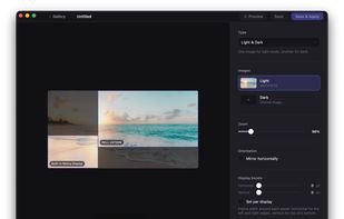 However your monitors are placed, Spreadpaper will beautifully position the wallpaper of your choice