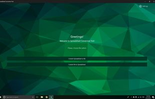 Spreadsheet Conversion Tool screenshot 1