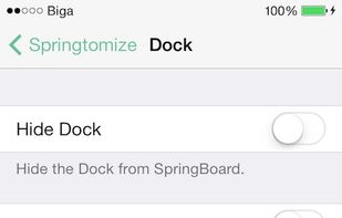 Springtomize screenshot 2