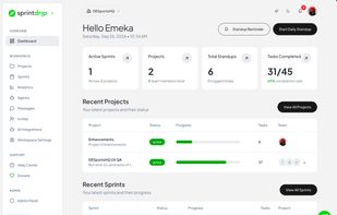 SprintDrip screenshot 1