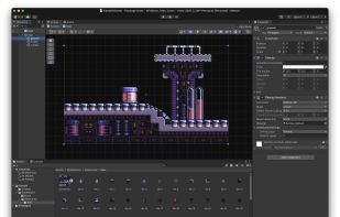 A Sprite Fusion tilemap exported for the Unity game engine
