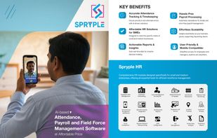 SprypleHR is an AI-powered HR software designed for small and medium-sized enterprises (SMEs). Our platform combines intelligent automation with user-friendly tools to streamline HR processes, from attendance tracking to payroll, enabling SMEs to focus on growth and innovation.