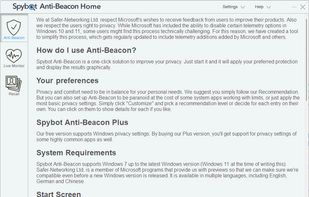 Spybot Anti-Beacon screenshot 2
